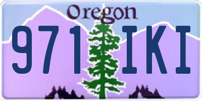 OR license plate 971IKI