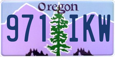 OR license plate 971IKW