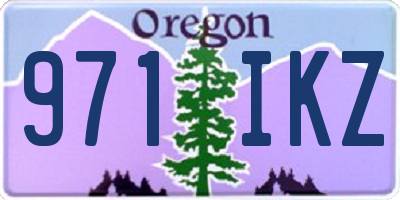 OR license plate 971IKZ