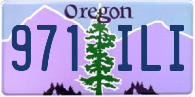 OR license plate 971ILI