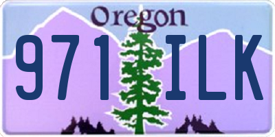 OR license plate 971ILK
