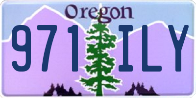 OR license plate 971ILY