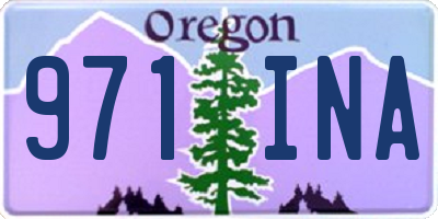 OR license plate 971INA