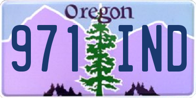 OR license plate 971IND