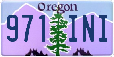 OR license plate 971INI