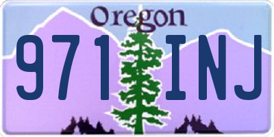 OR license plate 971INJ