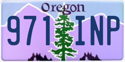 OR license plate 971INP