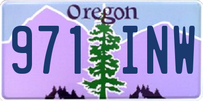 OR license plate 971INW