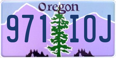 OR license plate 971IOJ