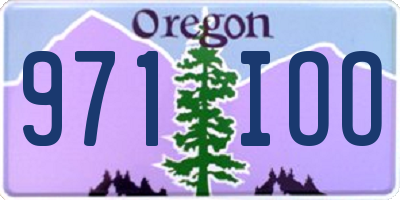 OR license plate 971IOO