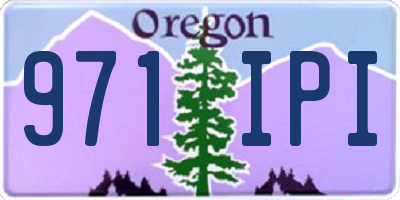 OR license plate 971IPI