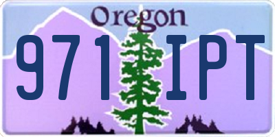 OR license plate 971IPT