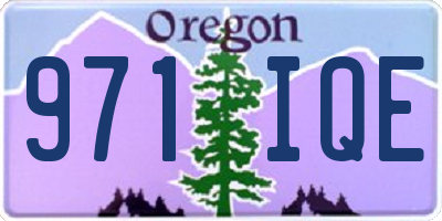 OR license plate 971IQE