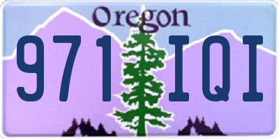 OR license plate 971IQI