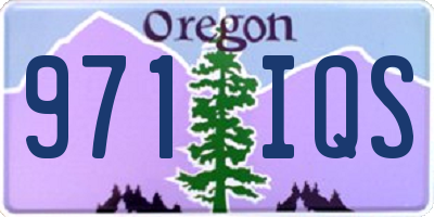 OR license plate 971IQS