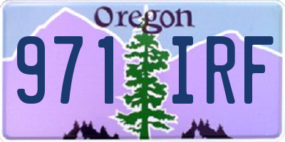 OR license plate 971IRF