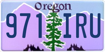 OR license plate 971IRU