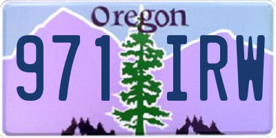 OR license plate 971IRW