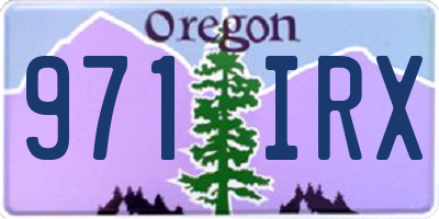 OR license plate 971IRX