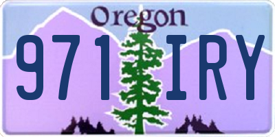 OR license plate 971IRY