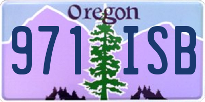 OR license plate 971ISB