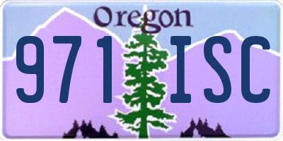 OR license plate 971ISC