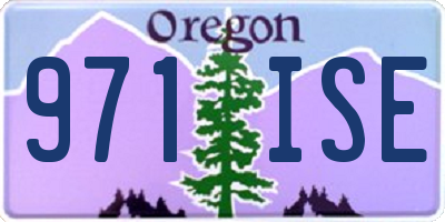 OR license plate 971ISE