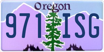 OR license plate 971ISG
