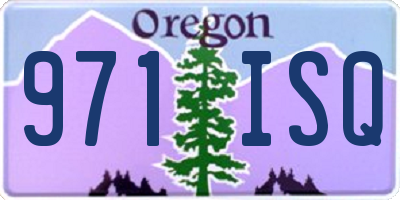 OR license plate 971ISQ