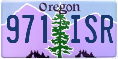 OR license plate 971ISR