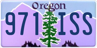 OR license plate 971ISS