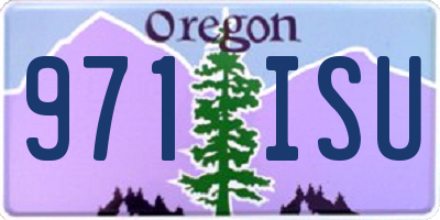 OR license plate 971ISU