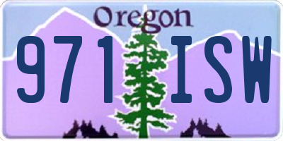 OR license plate 971ISW