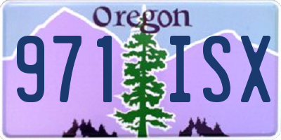 OR license plate 971ISX