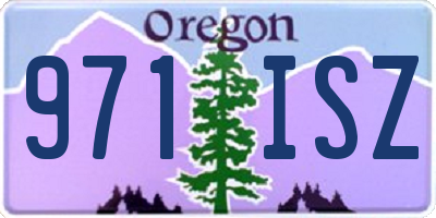 OR license plate 971ISZ