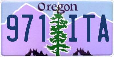 OR license plate 971ITA