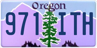 OR license plate 971ITH