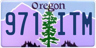 OR license plate 971ITM