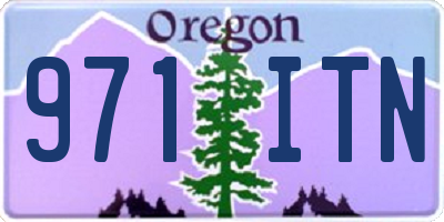 OR license plate 971ITN