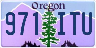 OR license plate 971ITU