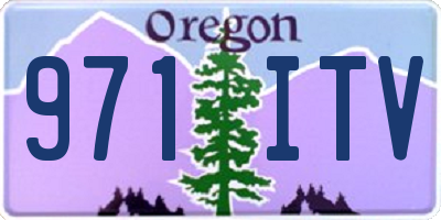 OR license plate 971ITV