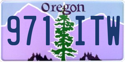 OR license plate 971ITW