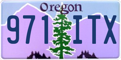 OR license plate 971ITX