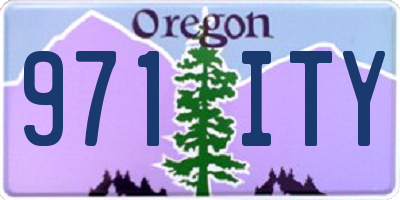 OR license plate 971ITY