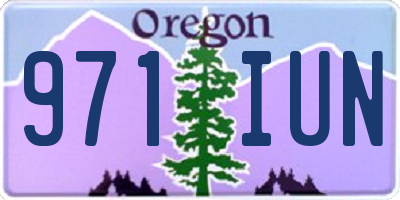 OR license plate 971IUN