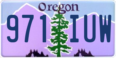 OR license plate 971IUW