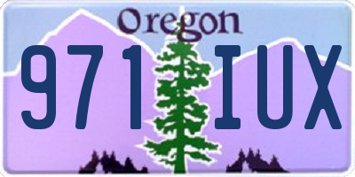 OR license plate 971IUX