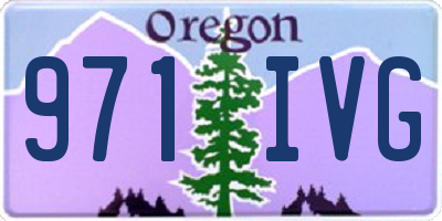 OR license plate 971IVG