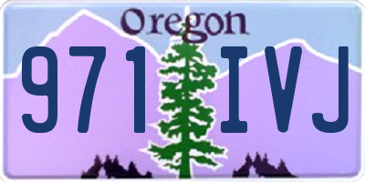 OR license plate 971IVJ