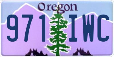 OR license plate 971IWC